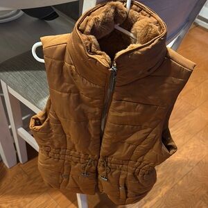 Copper Key Tan Quilted Vest